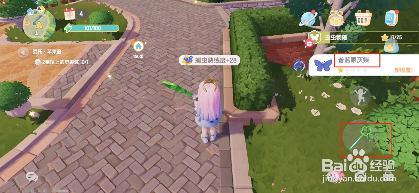 心动小镇普蓝眼灰蝶在哪里捕捉