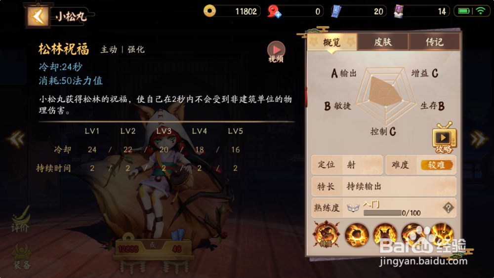 决战平安京小松丸技能介绍以及加点攻略