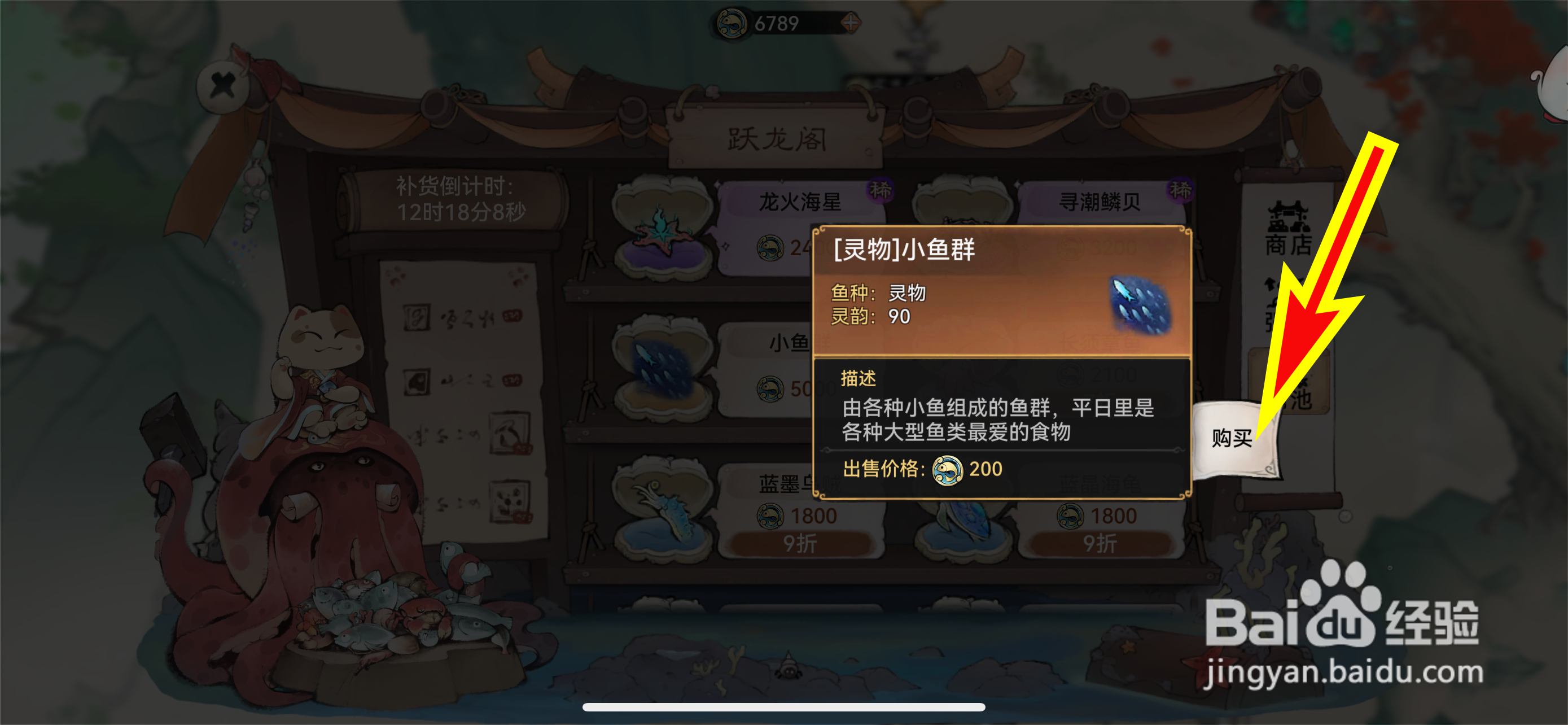 最强祖师怎么购买小鱼群