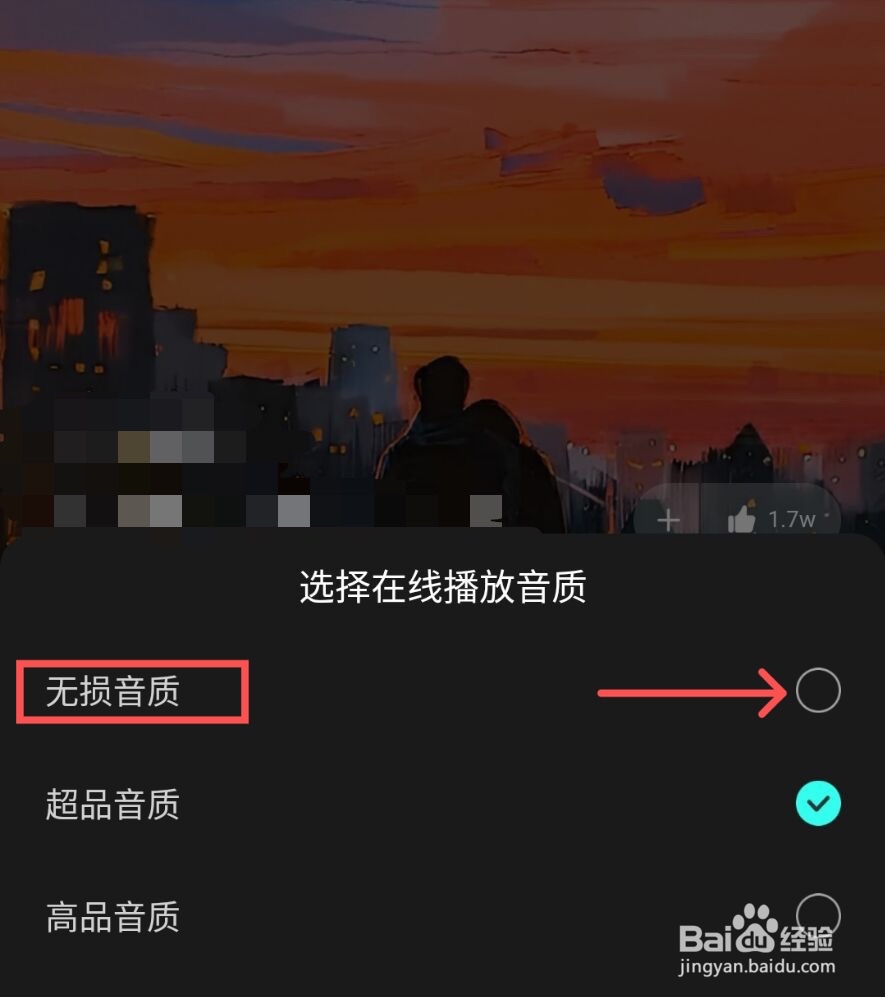 波点音乐APP上如何选择音质为无损音质
