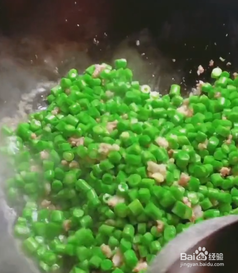 豆角肉末的做法