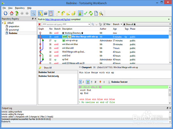 TortoiseHg-不错的版本管理工具