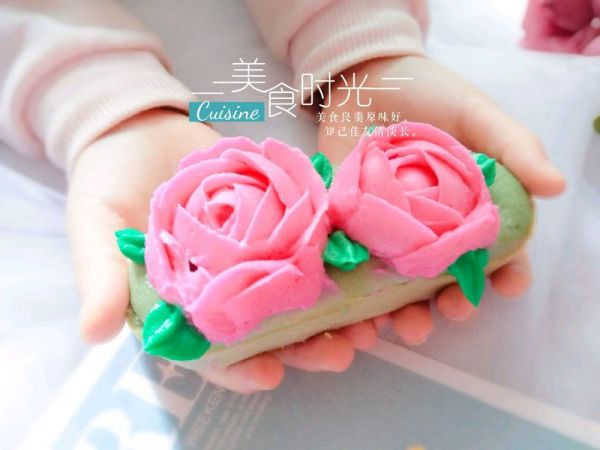 蝶豆花海绵蛋糕