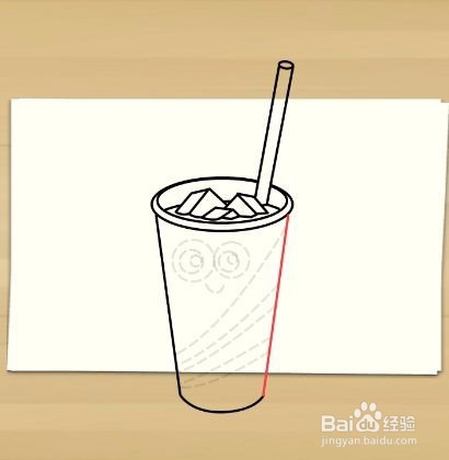 画冰茶杯——加菲的吃货生活