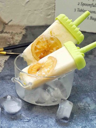 柠檬蜜凤梨果酱酸奶冰棒