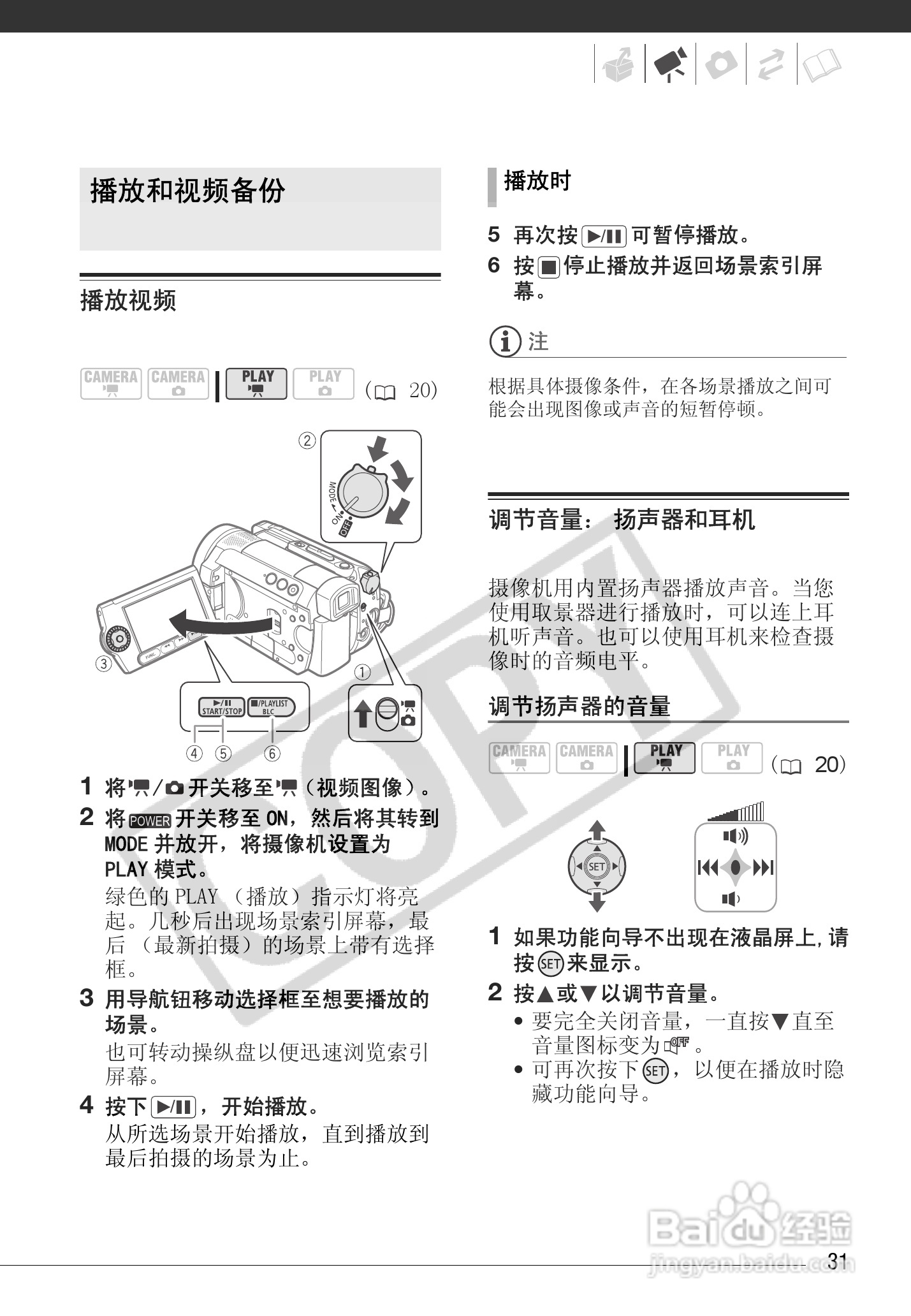 佳能HG10数码摄相机使用说明书:[4]
