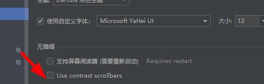 PyCharm如何设置无障碍选项
