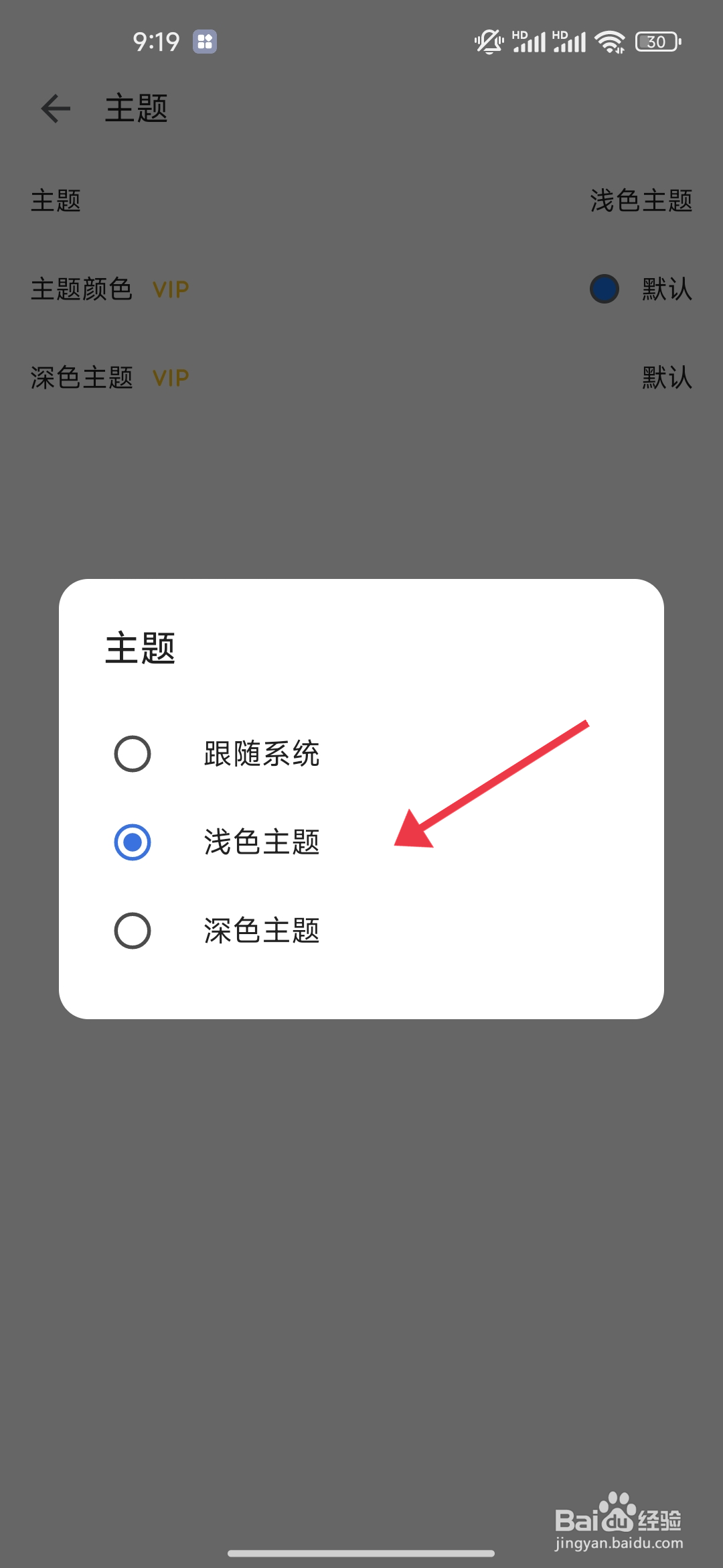 《记得日子》怎么设置浅色主题？