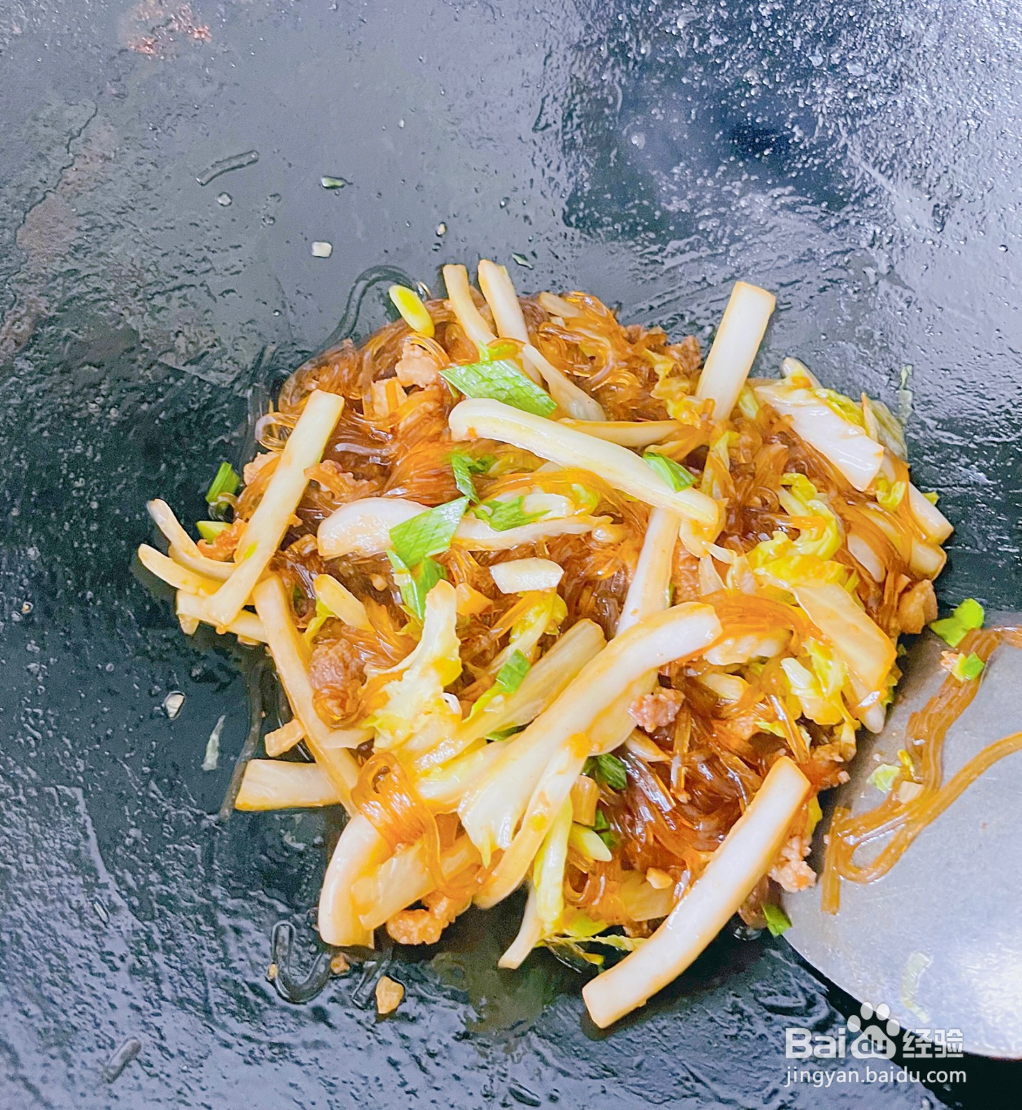 白菜肉末粉丝怎么做