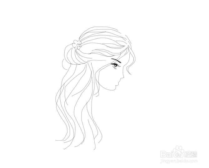 简笔画可爱少女如何画