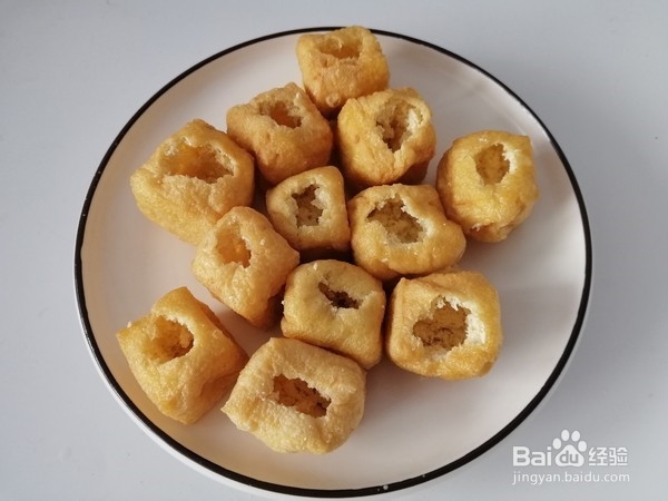 家常菜油豆腐酿肉