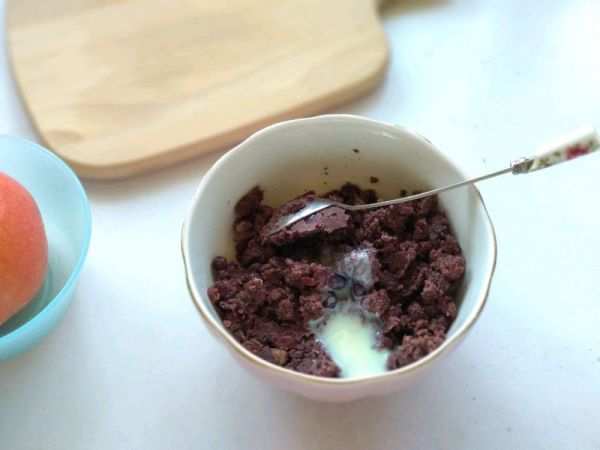 苹果豆沙甜甜圈