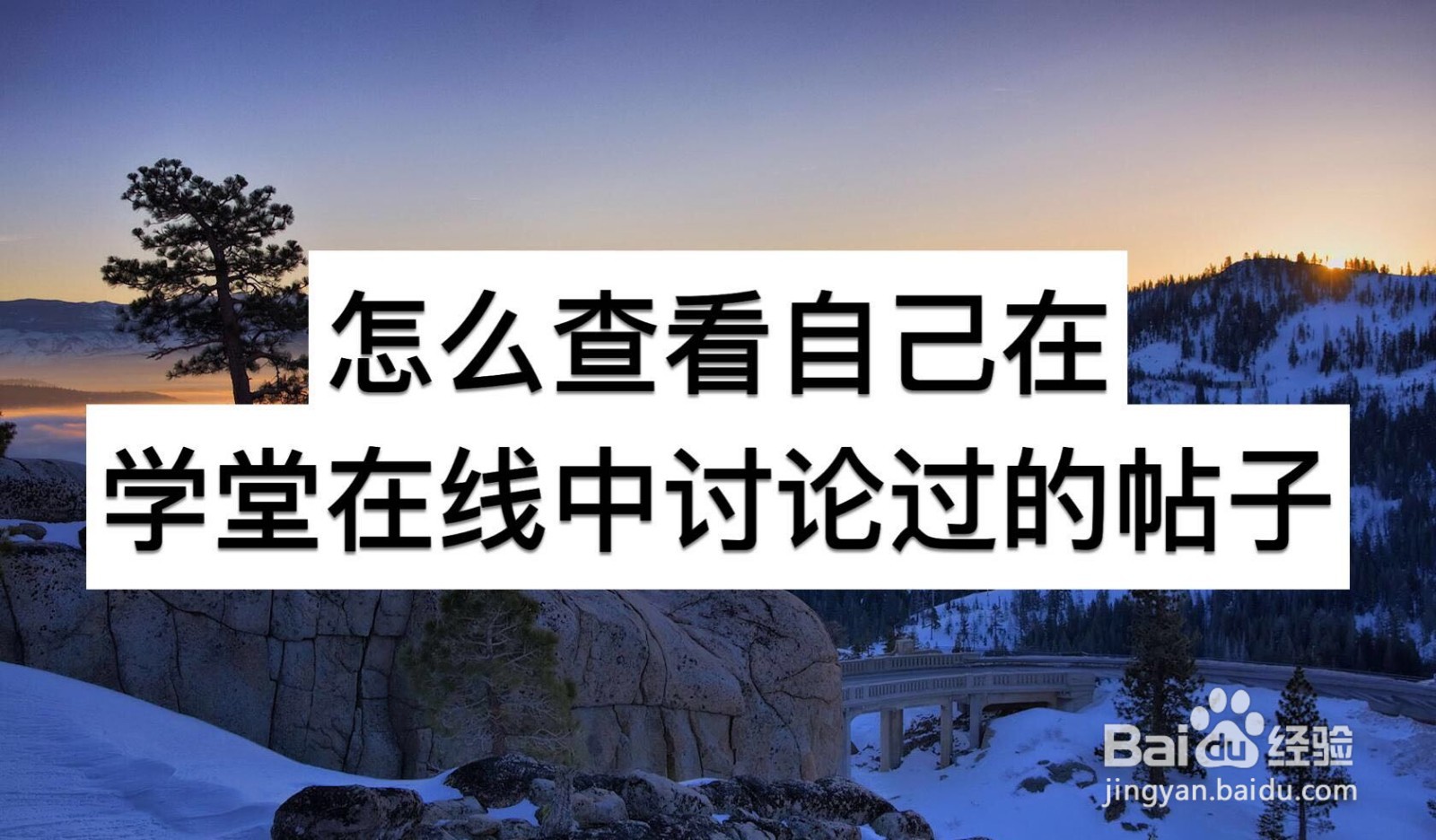 怎么查看自己在学堂在线中讨论过的贴子