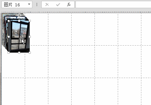 excel中怎么把插入的多张图片快速平铺排列