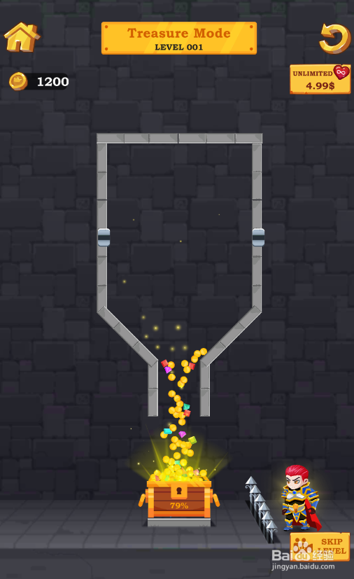 Teen Hero里Treasure Mode的LEVEL 1怎样通过