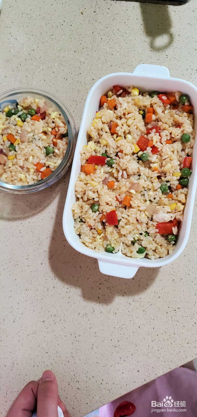 虾仁芝士焗饭的做法