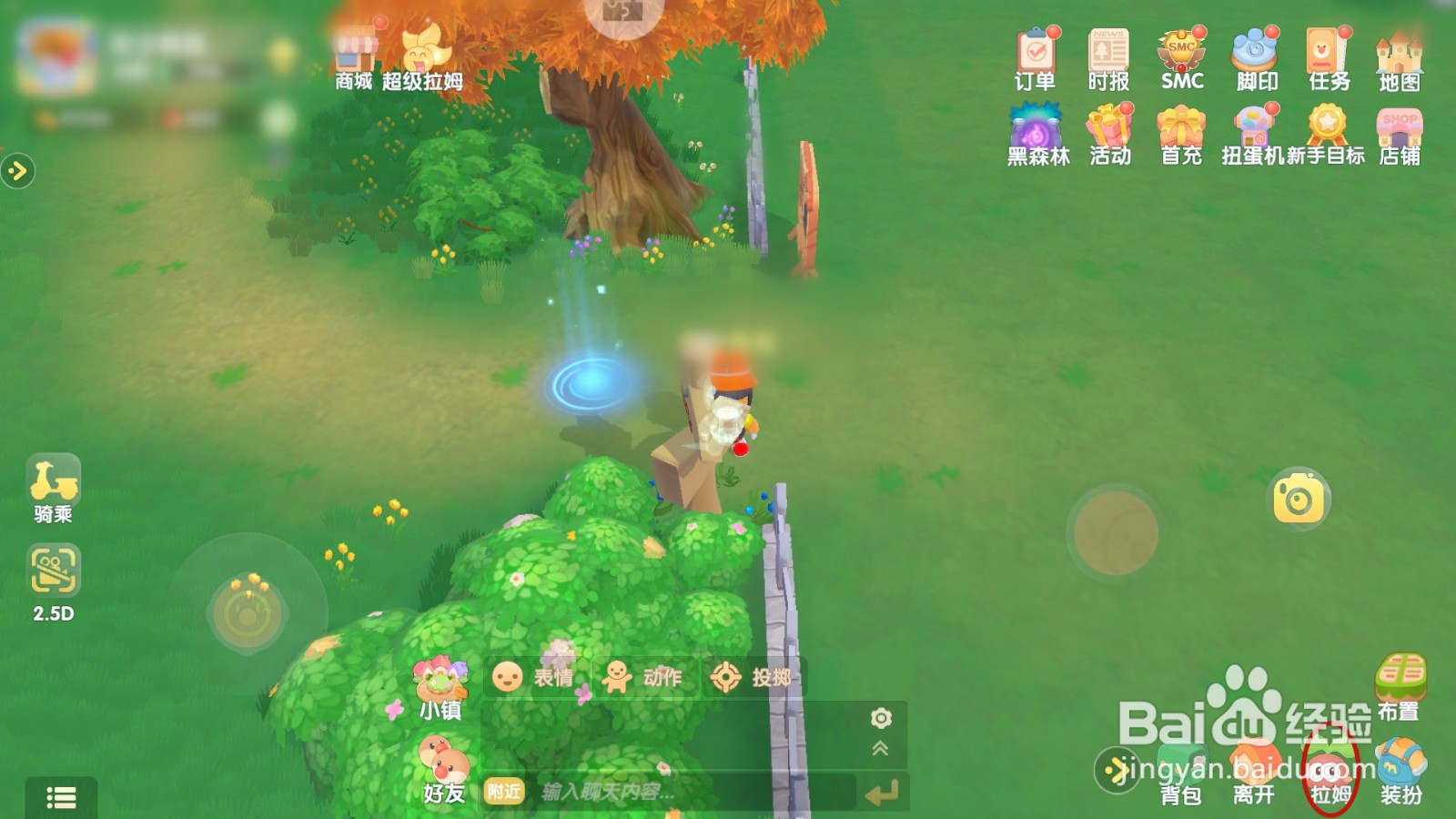 摩尔庄园如何修改拉姆的昵称