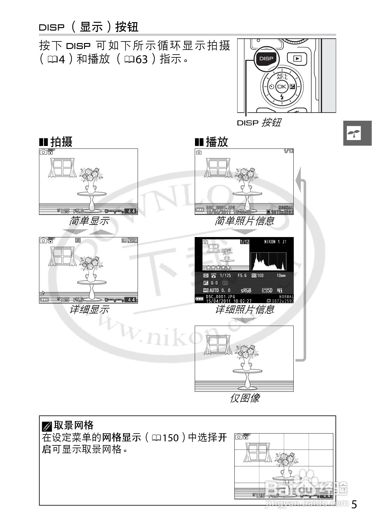 尼康Nikon 1 J1数码相机使用说明书:[3]