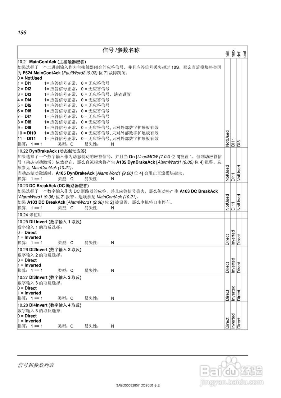 ABB直流调速器DCS550使用手册:[20]