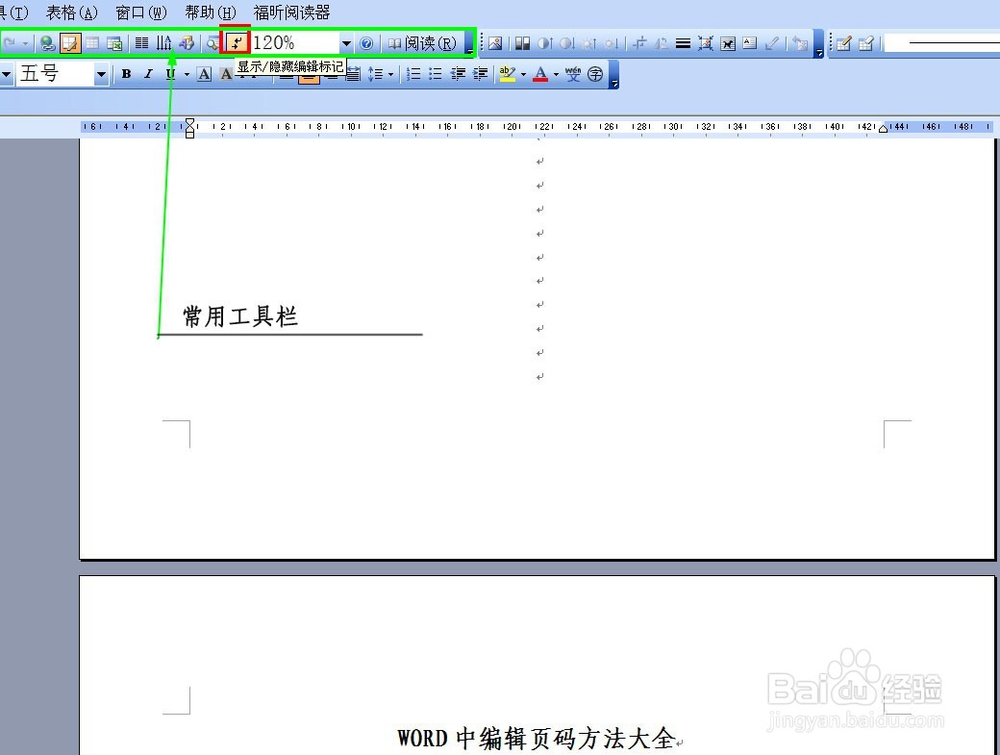 怎样删除分节符、页码