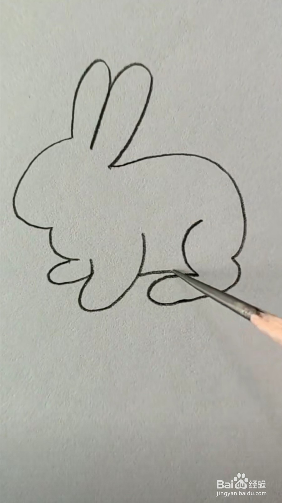 怎么画小兔子