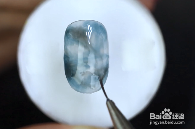 怎样做蓝绿色石纹晕染美甲？