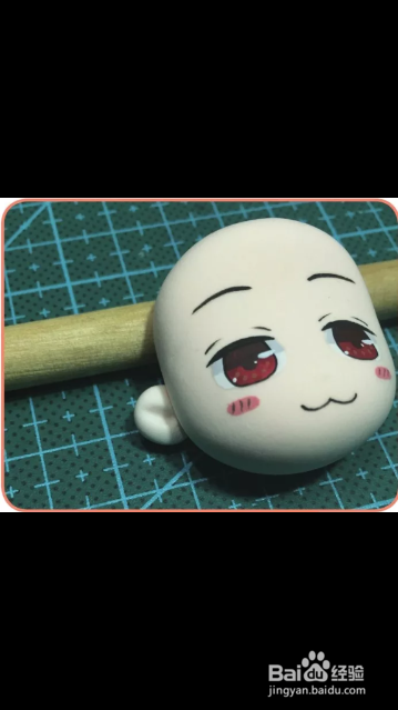 黏土手工教材之坂田银时的头部制作