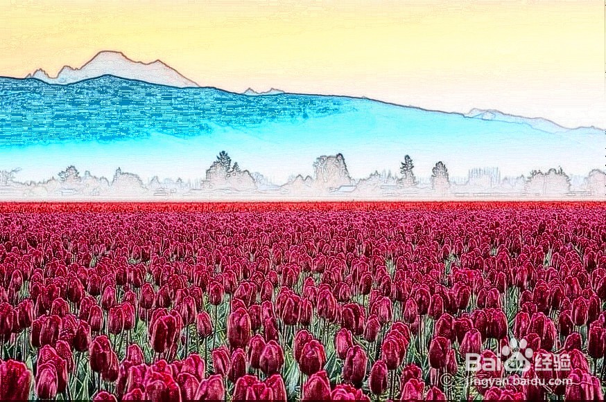 教你用美图秀秀把风景图片做成卡通画