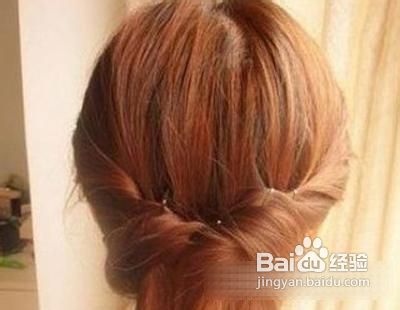 甜美优雅简单的盘发发型教程