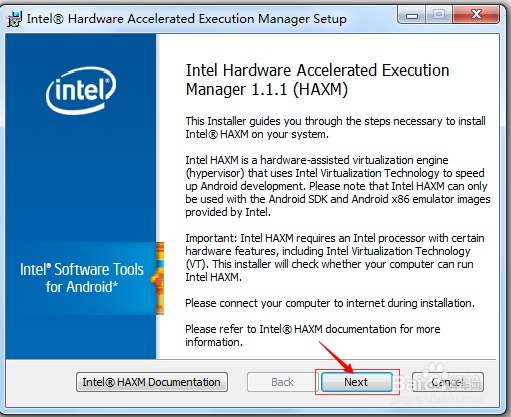 Android Studio错误HAX kernel module没有安装