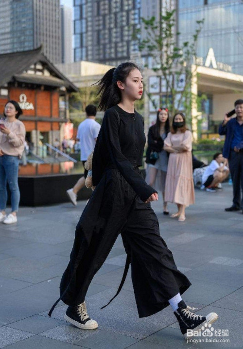 女生中性衣服休闲帅气搭配 百度经验