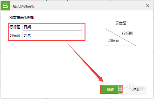 WPS EXCEL表格如何制作斜线表头