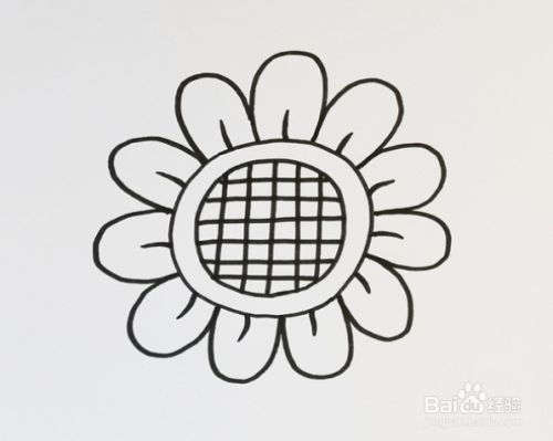 向日葵的叶子怎么画