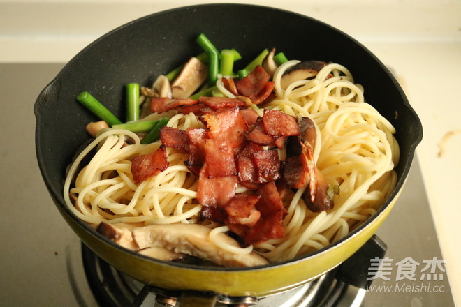 培根香菇意面
