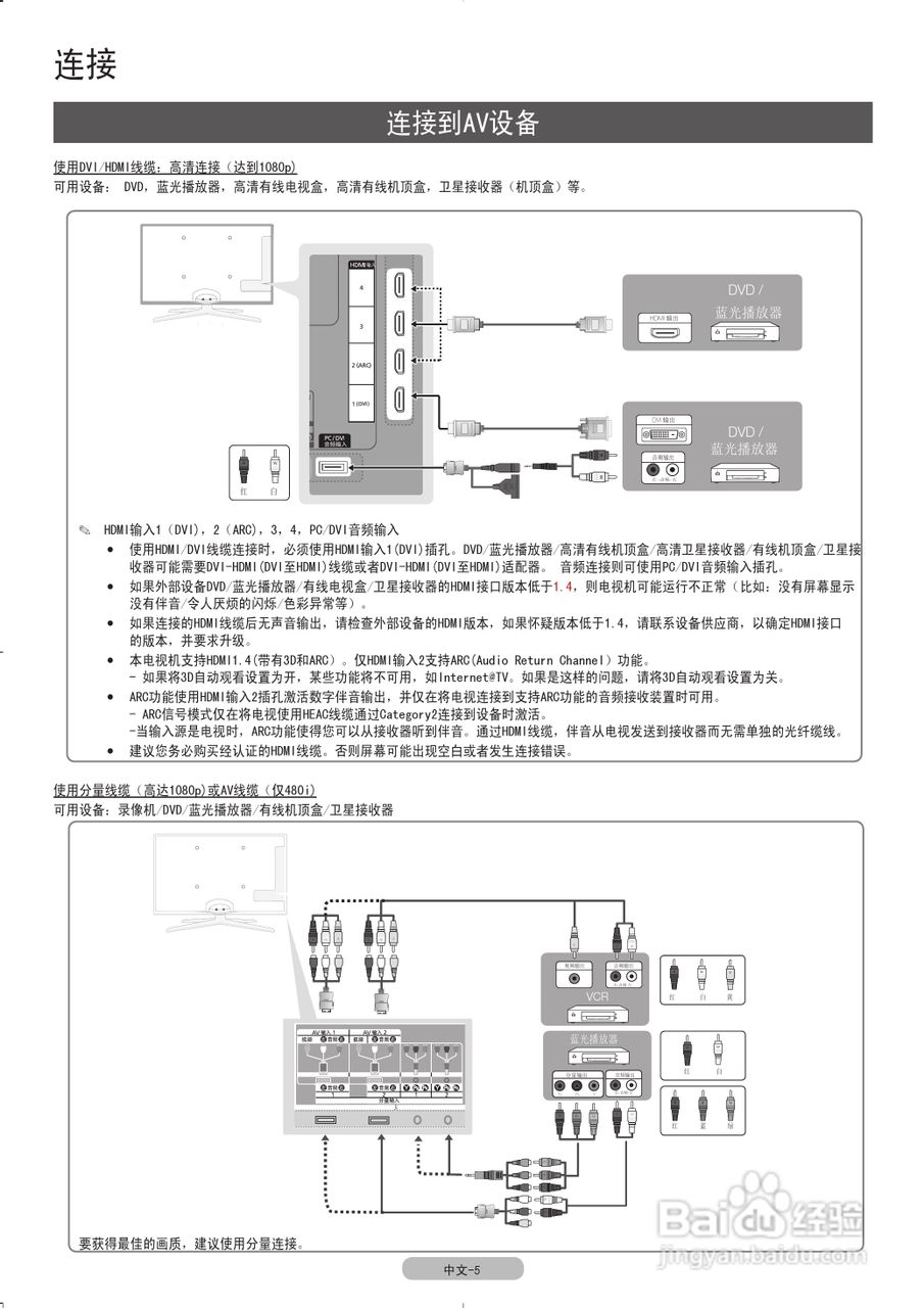 三星UA46C7000WF液晶彩电使用说明书:[1]