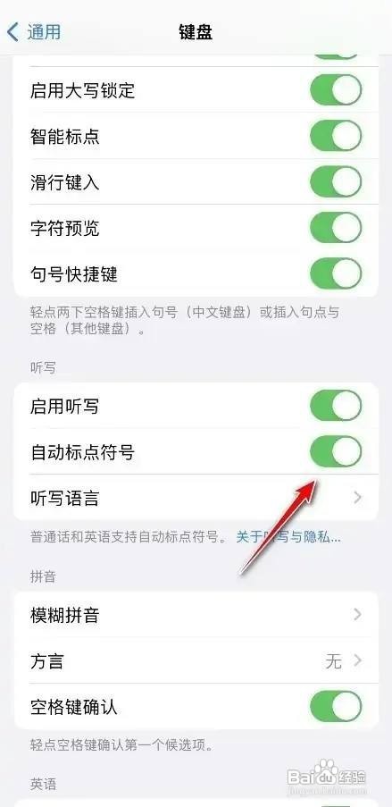 iPhone手机听写时如何将标点符号去掉