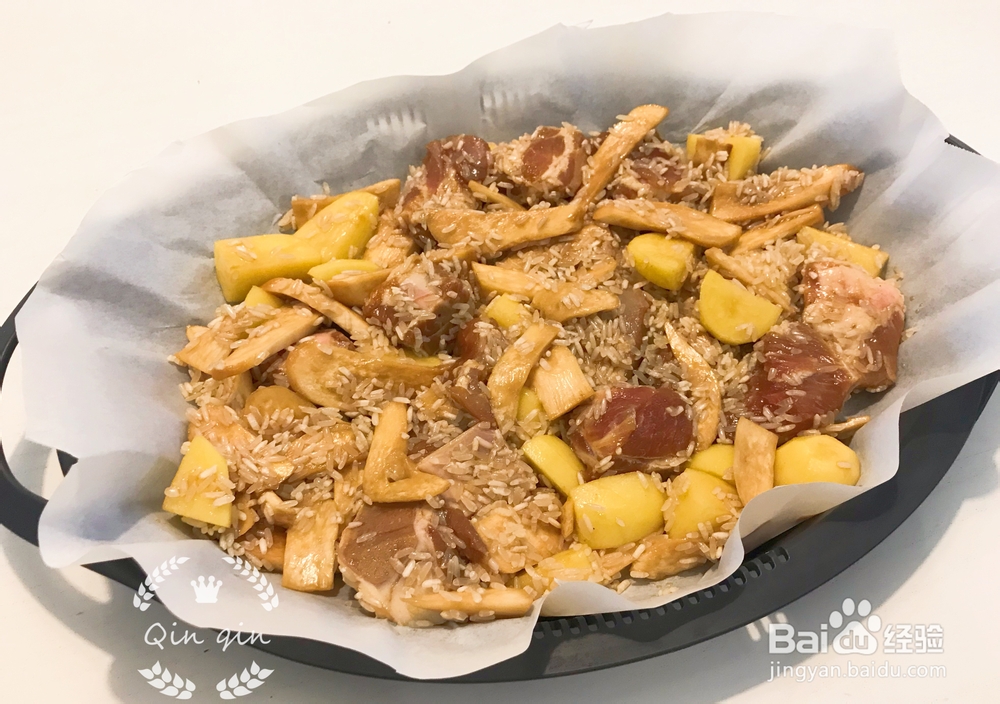 比较好吃的土豆杏鲍菇排骨焖饭