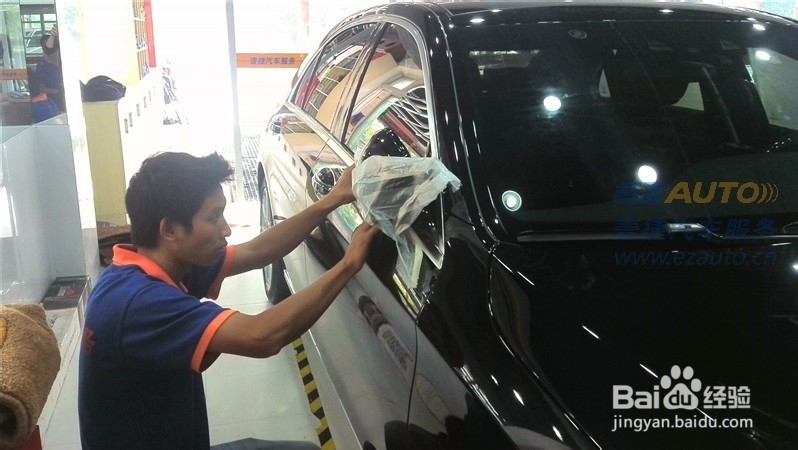 汽车美容 奔驰S400L汽车美容镀晶保养