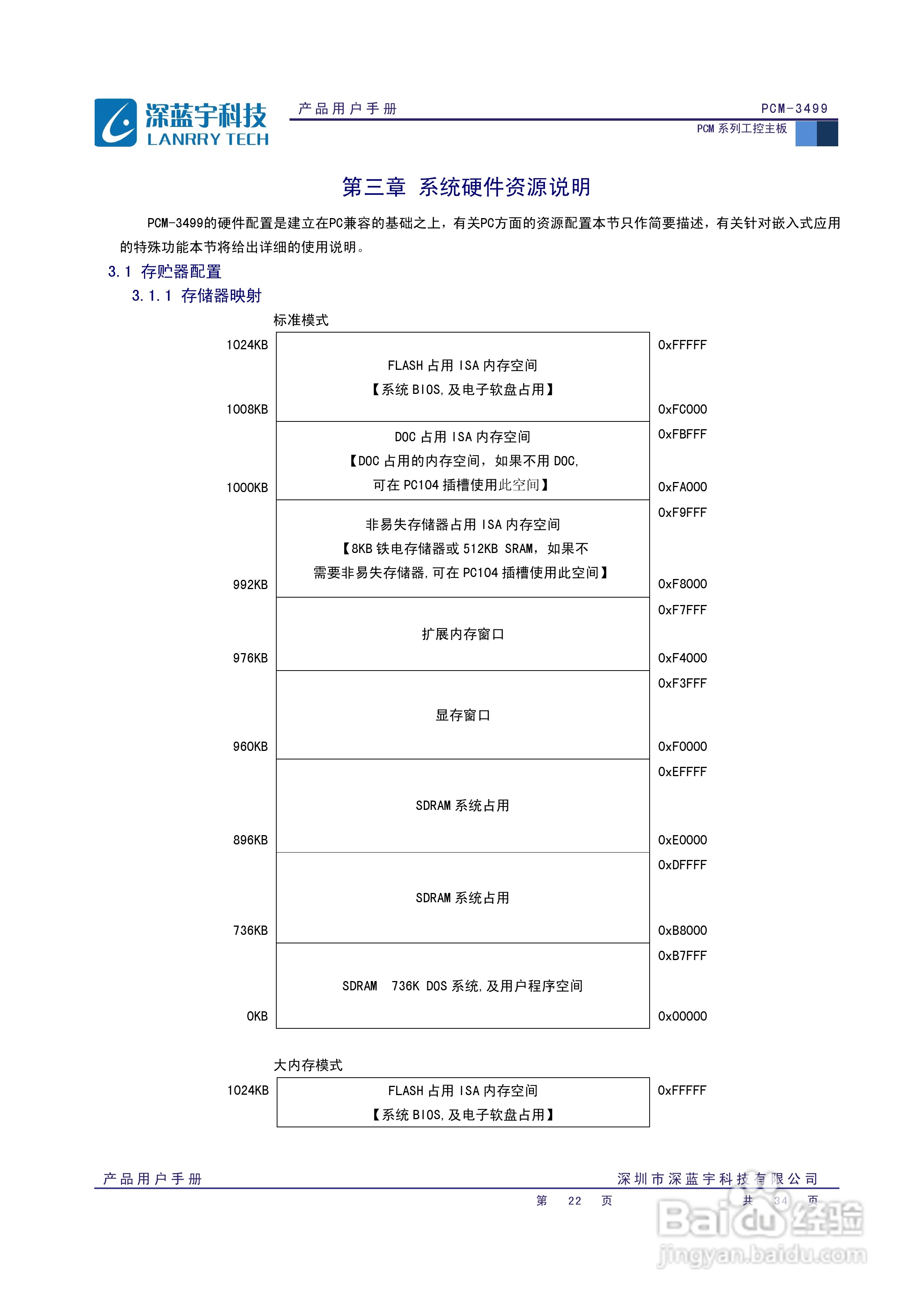 深蓝宇PCM-3499工业主板用户手册:[3]