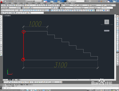 CAD楼梯立面图绘制教程