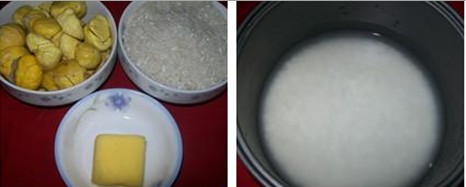 奶香板栗饭的做法