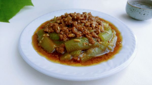 甜酒肉酱烧丝瓜