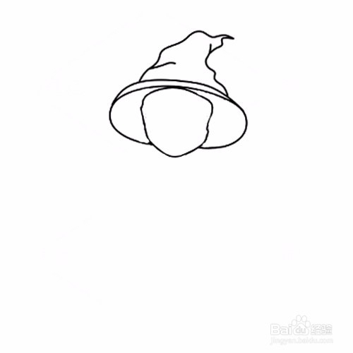 简笔画-如何画哈利波特麦格教授的简笔画