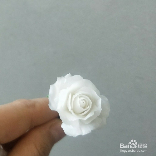 树脂粘土小玫瑰花的简易教程 百度经验