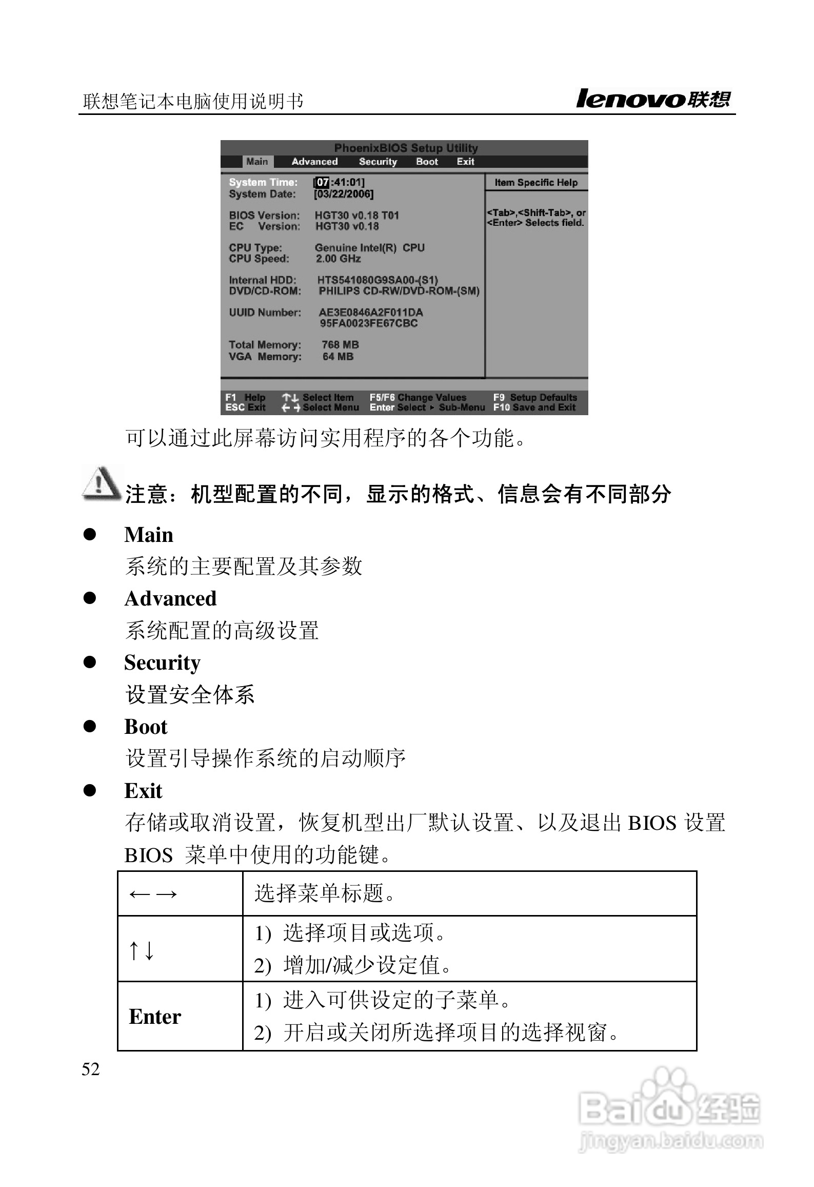联想旭日C461笔记本电脑使用说明书:[6]