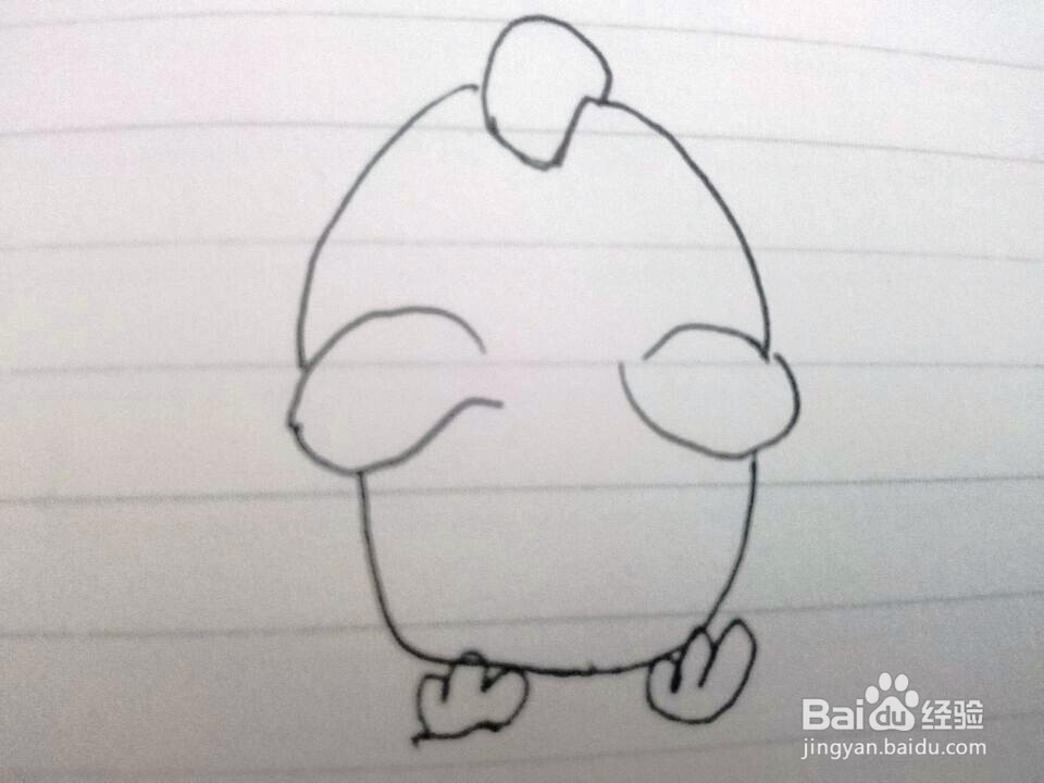 卡通小鸡的画法分享