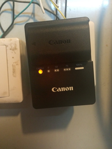 佳能相机充电器充电的时候,指示灯是不是一闪一闪的