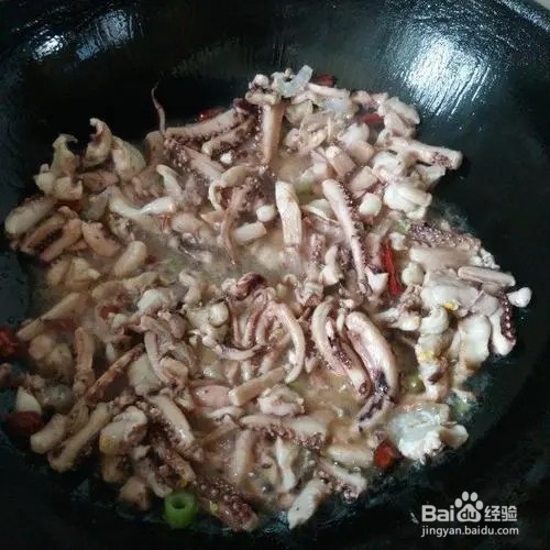 螺丝椒炒鱿鱼须