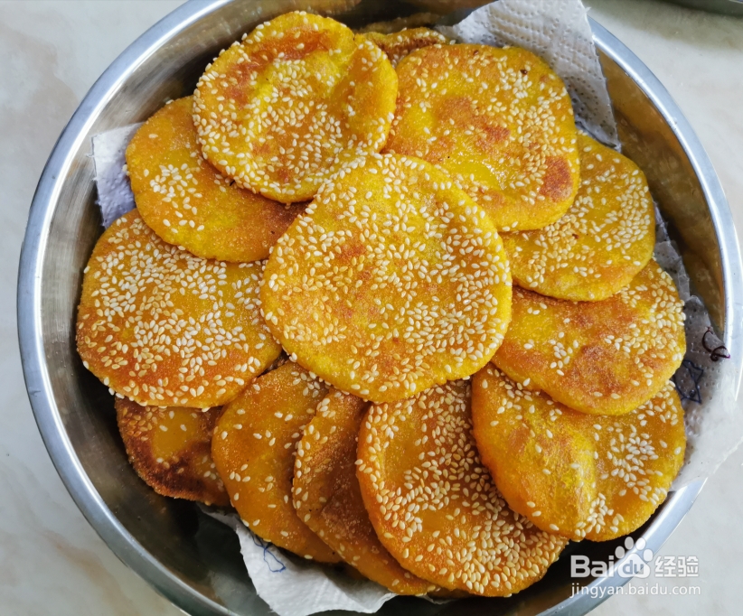 做出入味的芝麻南瓜饼