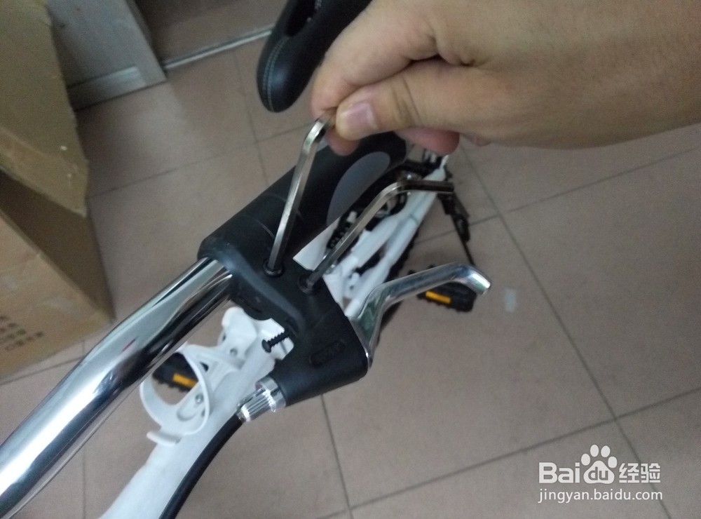 网购的折叠自行车按照教程